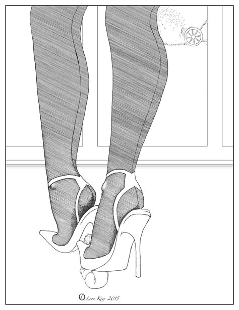 Drawn Femdom Art Gallery by MsGrata. Fem Dom Drawing.